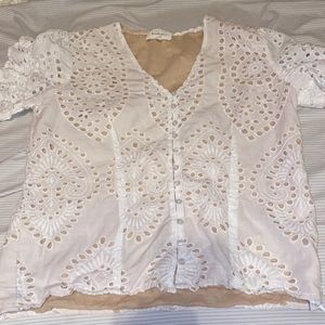 Bohme lace top with cute designs